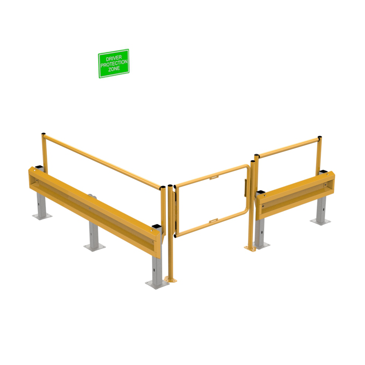 Driver Protection Zone - Barrer + Hand Rail