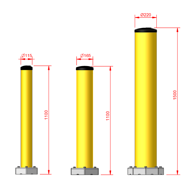 Flexible Steel Bollards