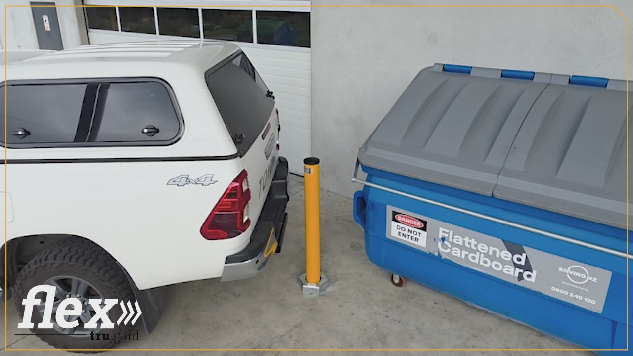 Load video: Flexible Steel Bollards